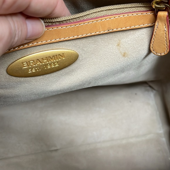 Orange Brahmin satchel - Picture 8 of 11